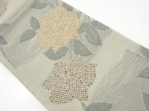 リサイクル　紗花模様織り出し袋帯